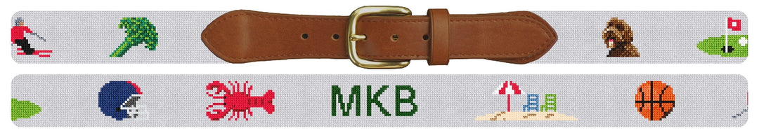 Custom Needlepoint Belt