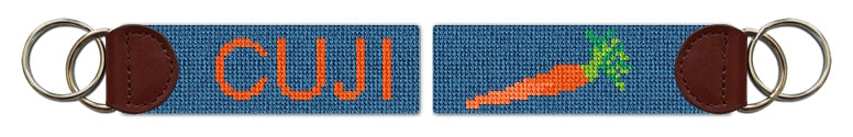 Custom Needlepoint Key Fob