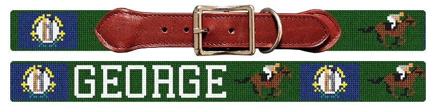 Custom Needlepoint Dog Collar