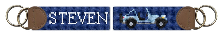 Custom Needlepoint Key Fob