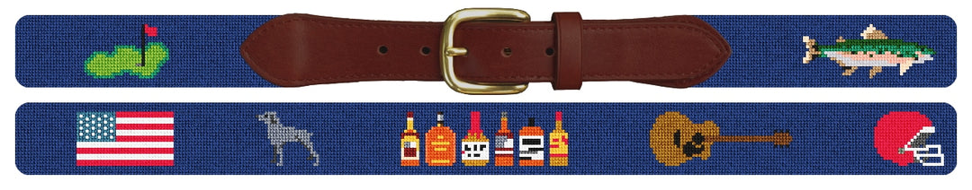 Custom Needlepoint Belt