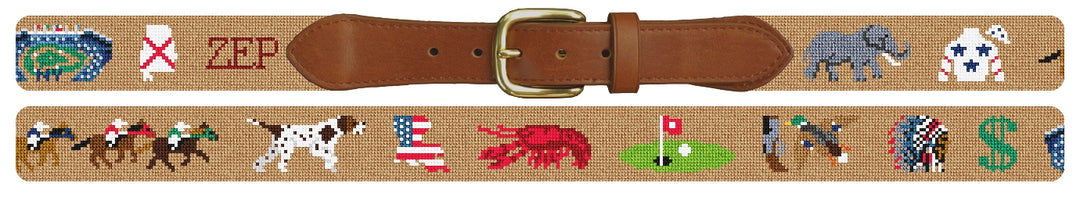 Custom Needlepoint Belt