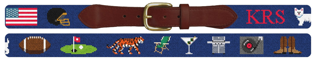 Custom Needlepoint Belt