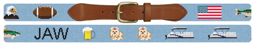 Custom Needlepoint Belt