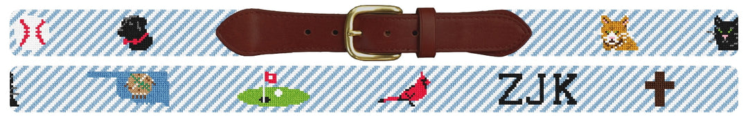 Custom Needlepoint Belt
