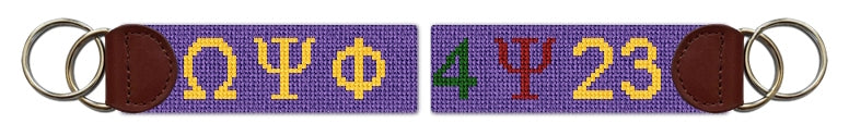 Custom Needlepoint Key Fob