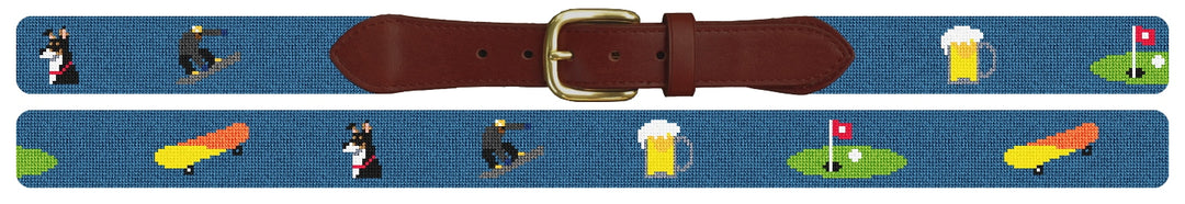 Custom Needlepoint Belt