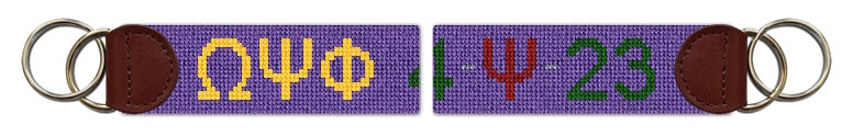 Custom Needlepoint Key Fob
