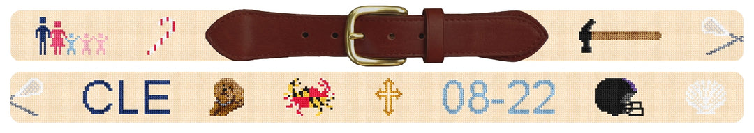 Custom Needlepoint Belt