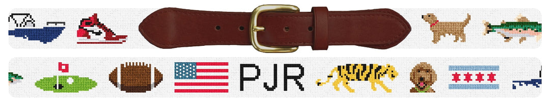 Custom Needlepoint Belt