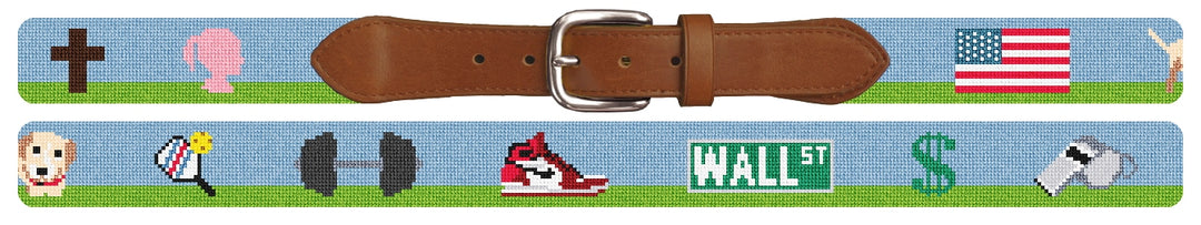 Custom Needlepoint Belt