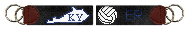 Custom Needlepoint Key Fob