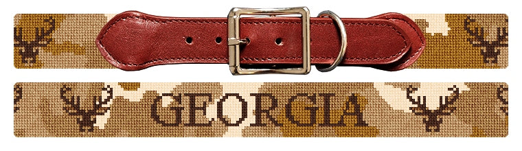 Custom Needlepoint Dog Collar