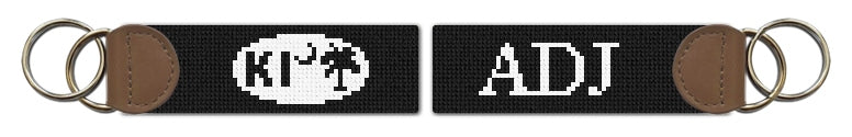Custom Needlepoint Key Fob