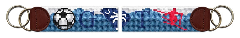 Custom Needlepoint Key Fob