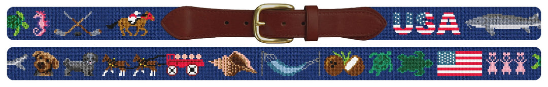 Custom Needlepoint Belt
