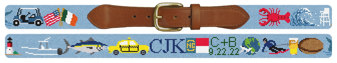 Custom Needlepoint Belt