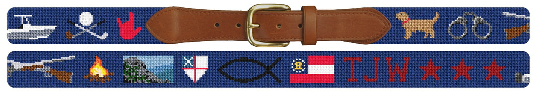 Custom Needlepoint Belt