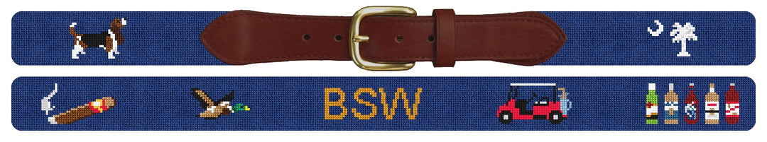 Custom Needlepoint Belt
