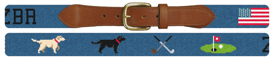 Custom Needlepoint Belt