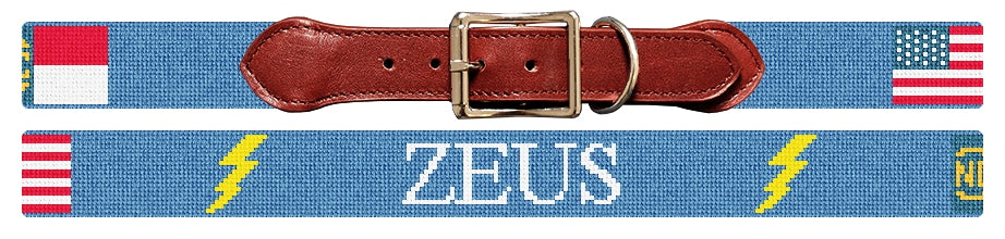 Custom Needlepoint Dog Collar