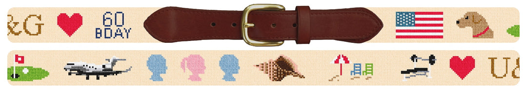 Custom Needlepoint Belt