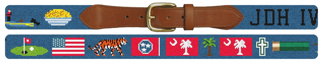 Custom Needlepoint Belt