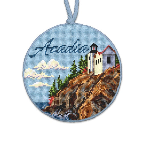 Acadia Needlepoint Christmas Ornament