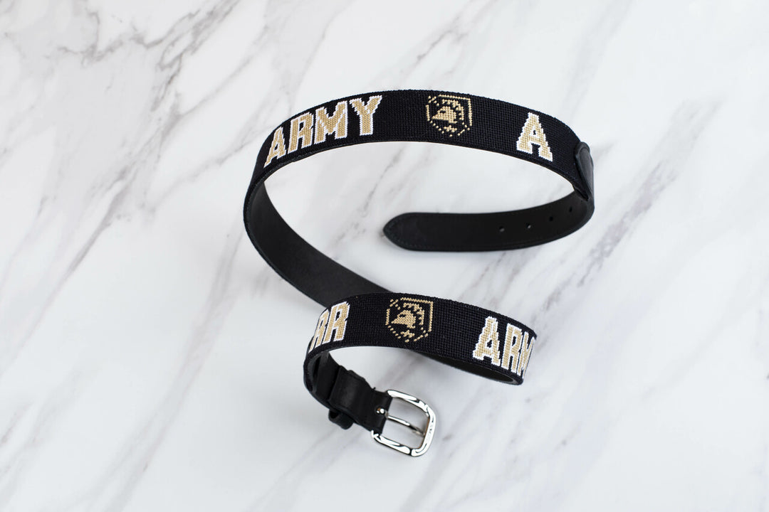 Army USMA West Point Needlepoint Belt