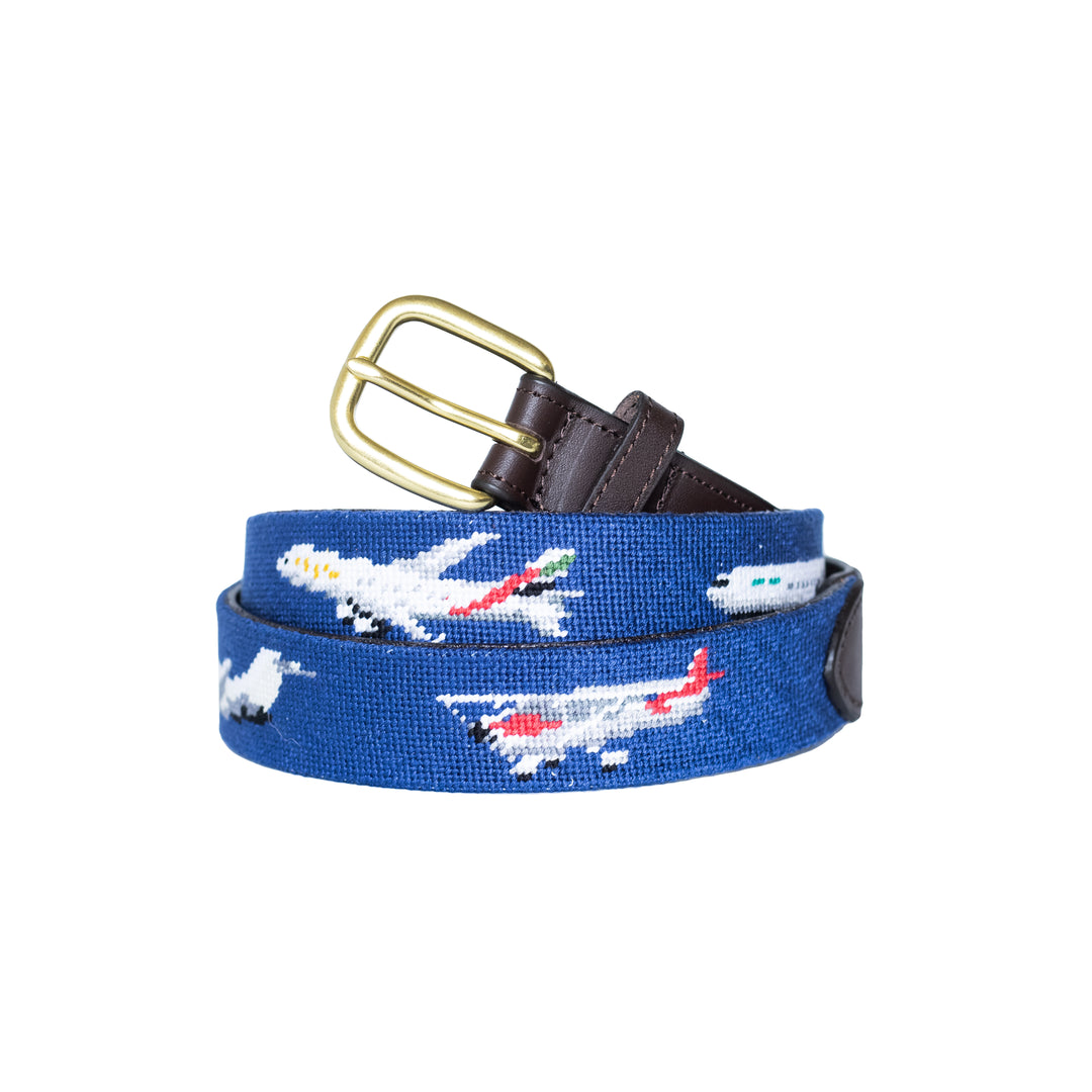 Aviation Needlepoint Belt