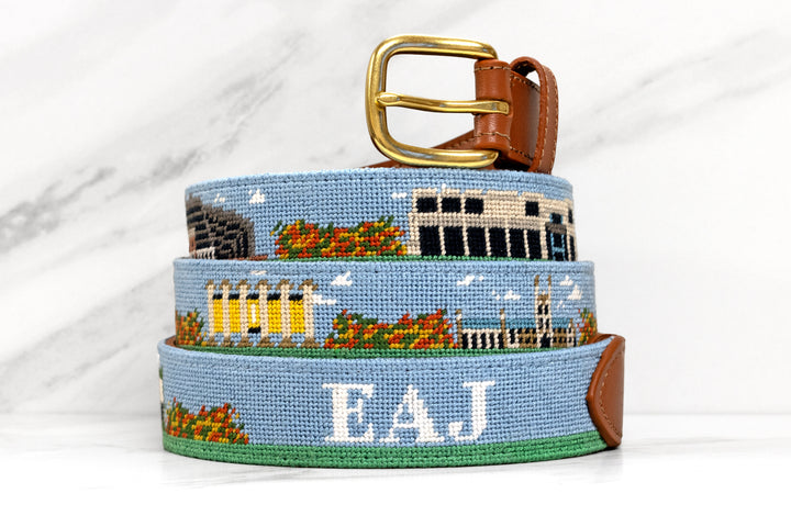 Columbia Missouri Landscape Needlepoint Belt