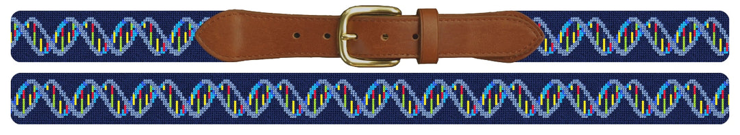 DNA Double Helix Needlepoint Belt
