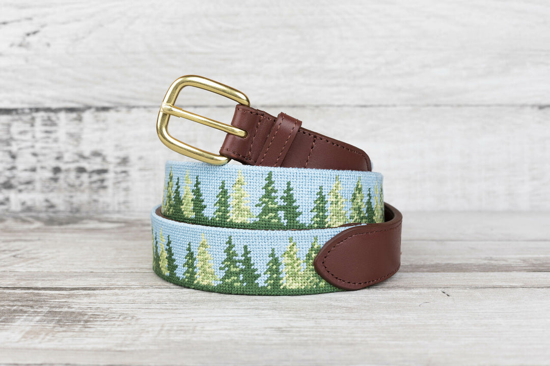 Forest Grove Needlepoint Belt