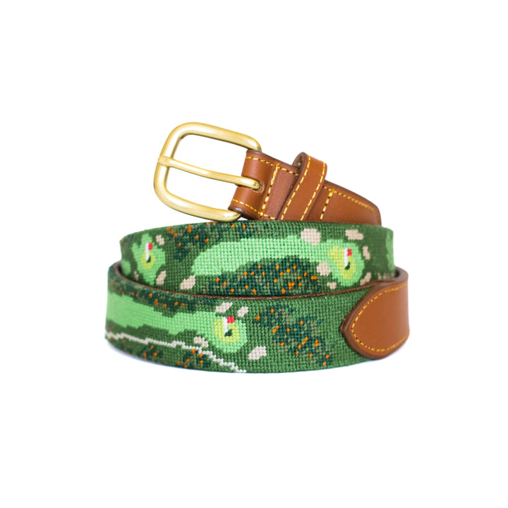 Milburn Country Club Golf Course Needlepoint Belt