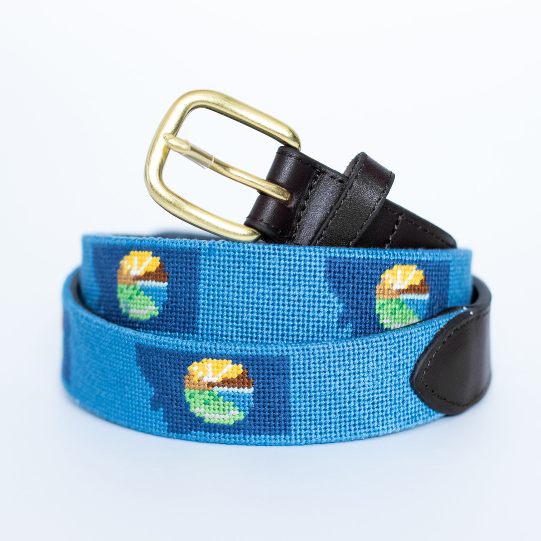 Montana State Needlepoint Belt