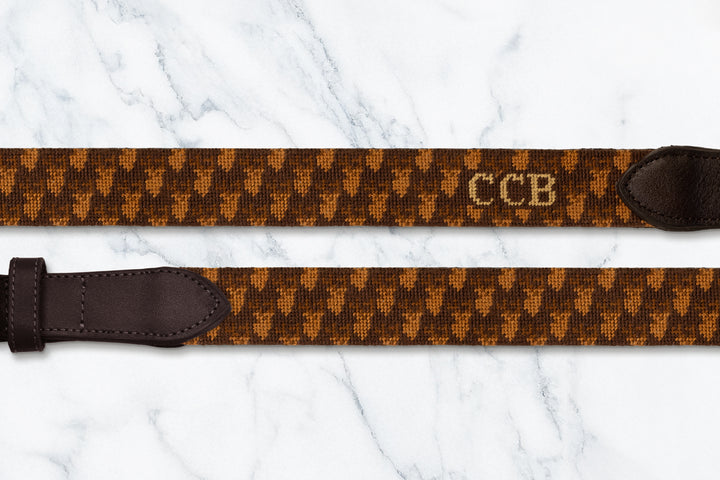Regal Deer Needlepoint Belt