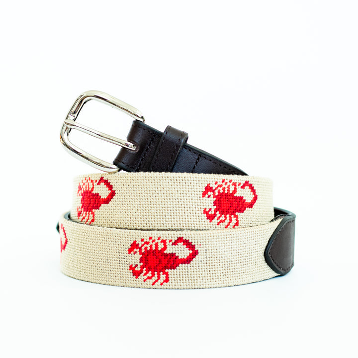 Scorpion Needlepoint Belt