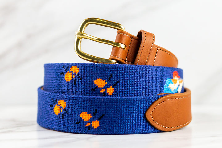 Sporting Clays Needlepoint Belt