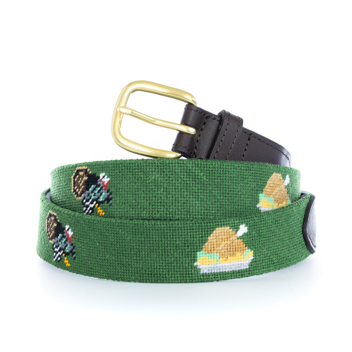 Thanksgiving Turkey Needlepoint Belt