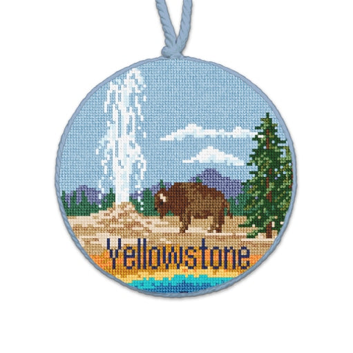 Yellowstone Needlepoint Christmas Ornament