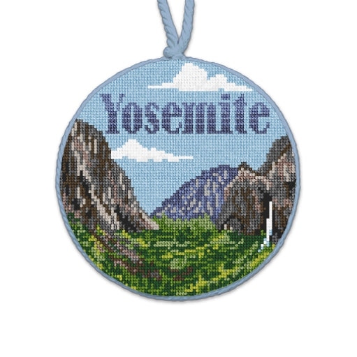 Yosemite Needlepoint Christmas Ornament