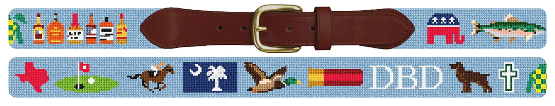 Custom Needlepoint Belt
