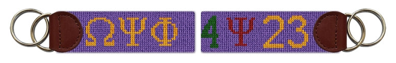 Custom Needlepoint Key Fob