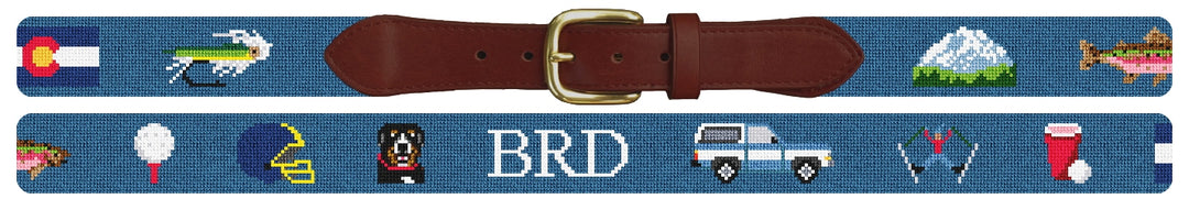 Custom Needlepoint Belt