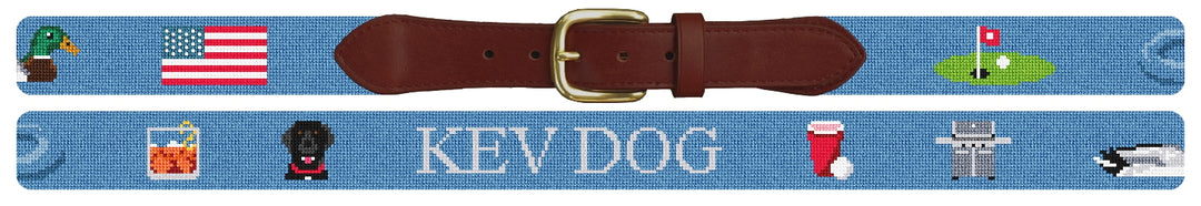 Custom Needlepoint Belt