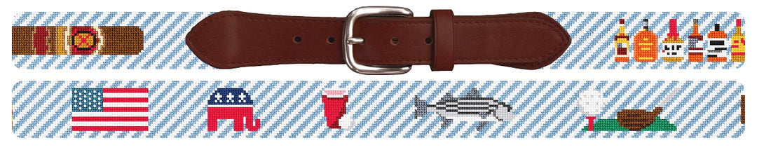 Custom Needlepoint Belt
