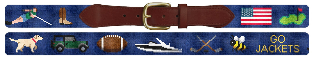 Custom Needlepoint Belt
