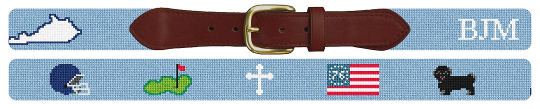 Custom Needlepoint Belt