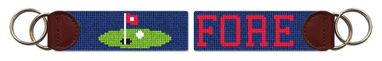 Custom Needlepoint Key Fob