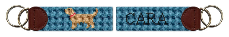 Custom Needlepoint Key Fob